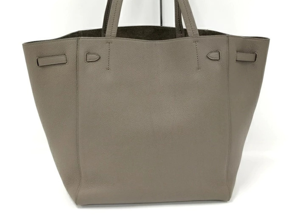 Celine Phantom Tote Leather Greige Bag Gray Cabas Gray